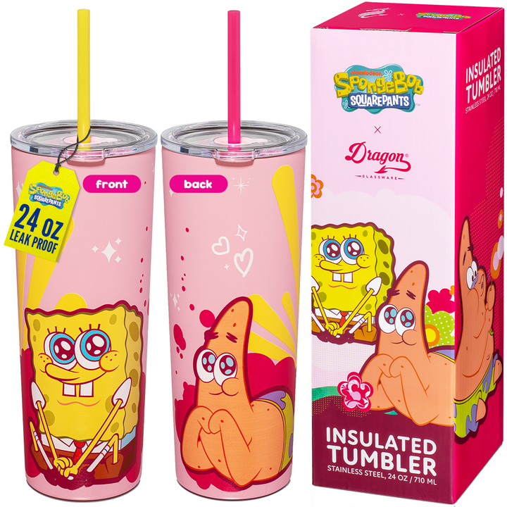 SpongeBob SquarePants Pink Tumbler - 24 oz