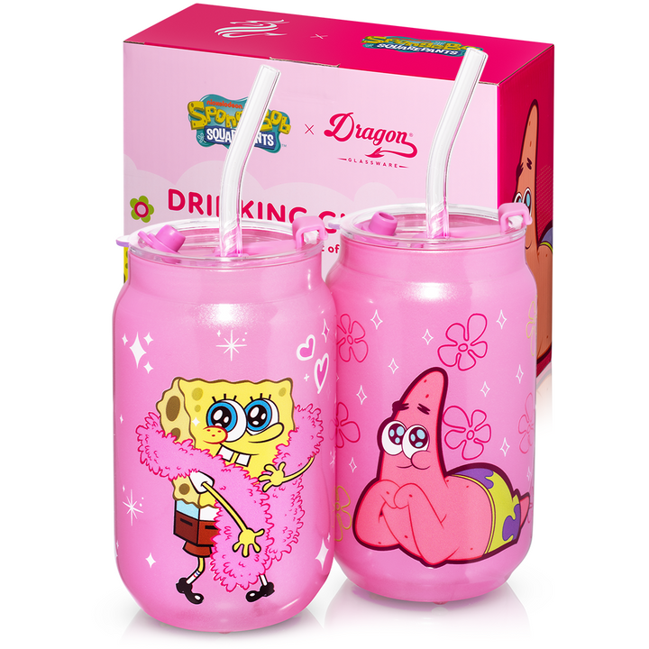 SpongeBob SquarePants Drinking Glasses - Pink