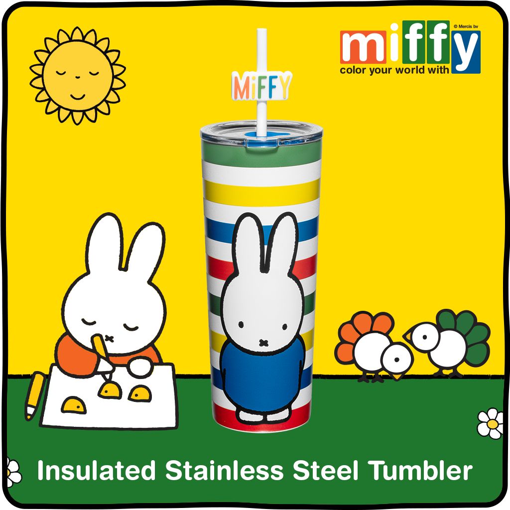 Miffy Stripes Tumbler - 24 oz