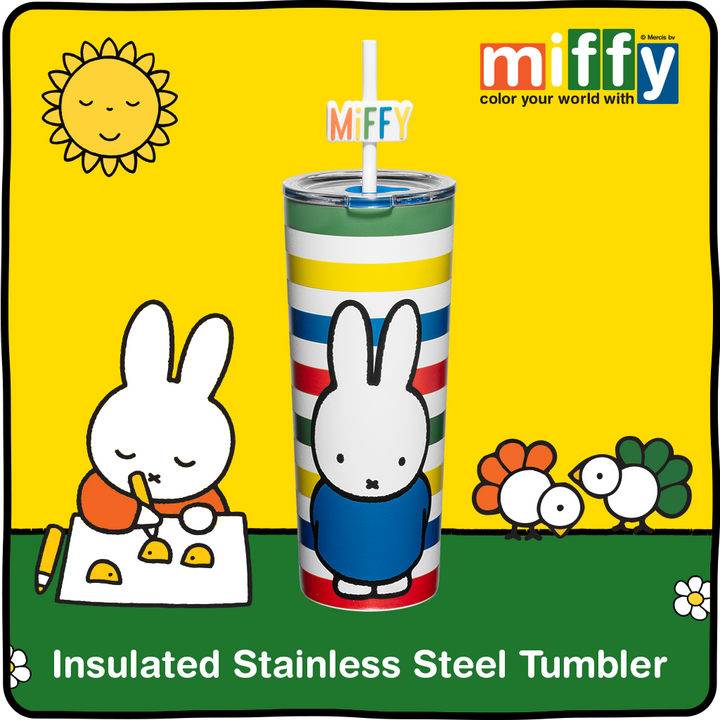 Miffy Stripes Tumbler - 24 oz