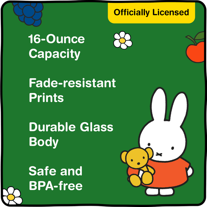 Miffy Iconic Drinking Glasses - 16 oz
