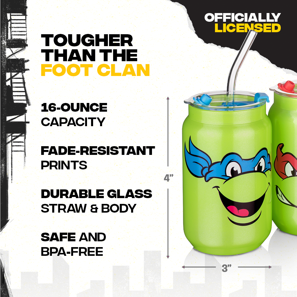 Teenage Mutant Ninja Turtles Drinking Glasses - 16 oz