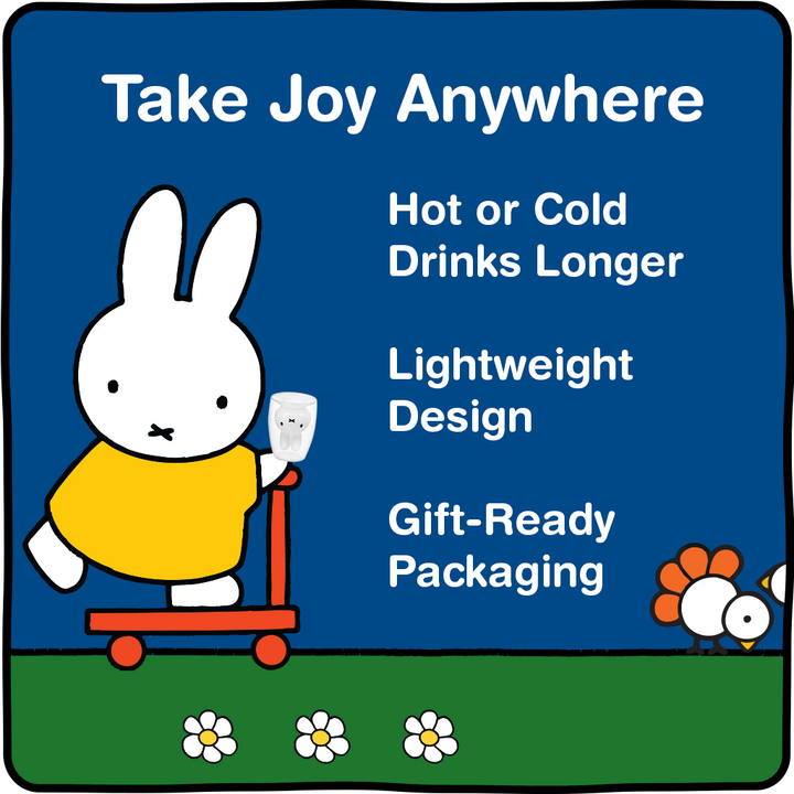 Miffy Double Wall Drinking Glasses - 8 oz