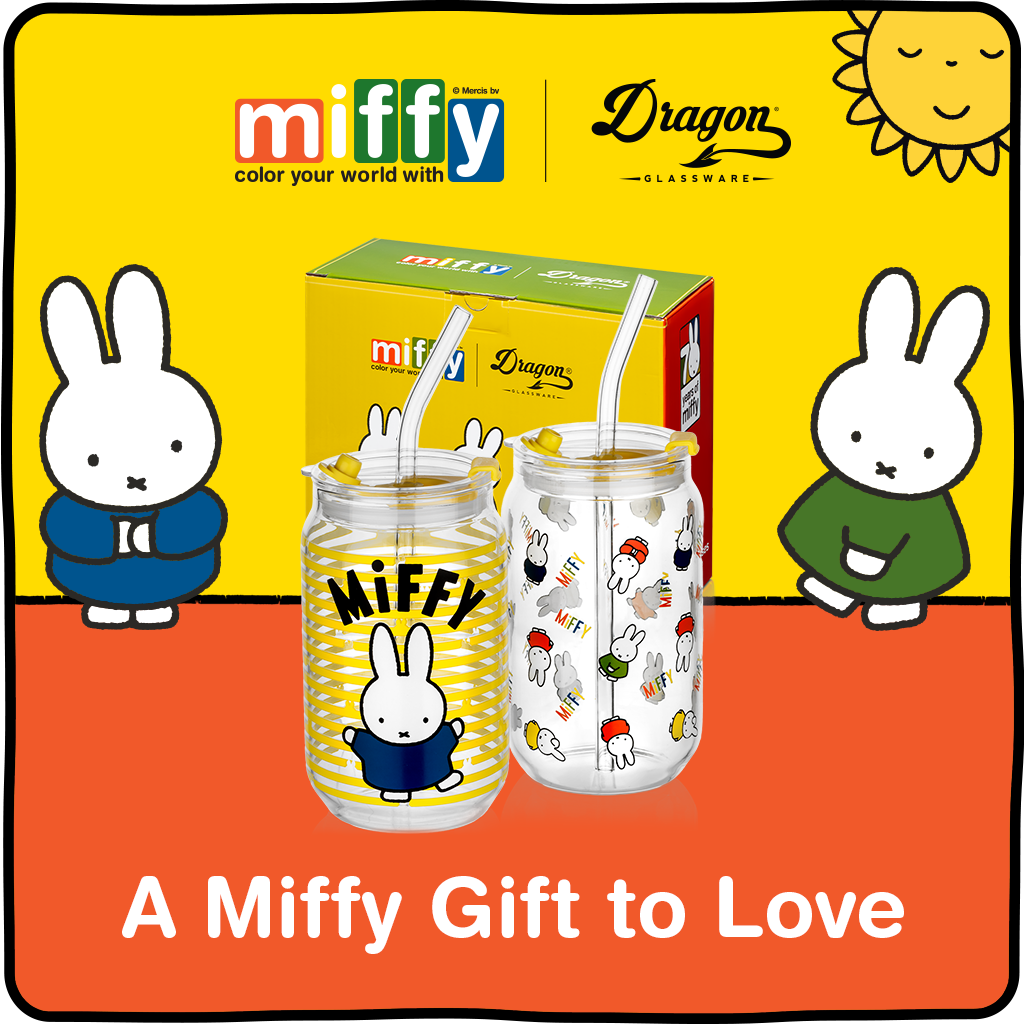 Miffy Iconic Drinking Glasses - 16 oz