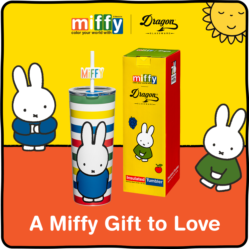 Miffy Stripes Tumbler - 24 oz