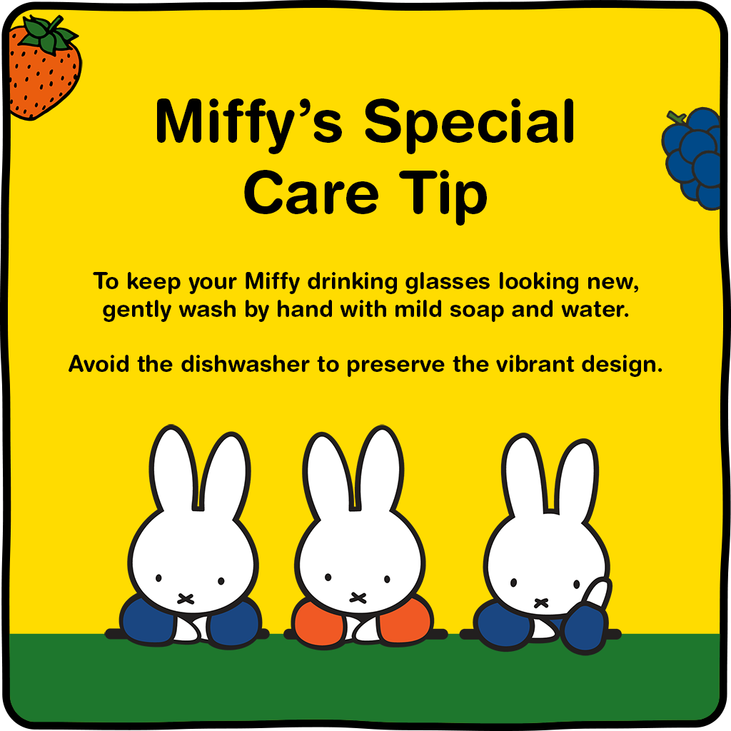 Miffy Double Wall Drinking Glasses - 8 oz