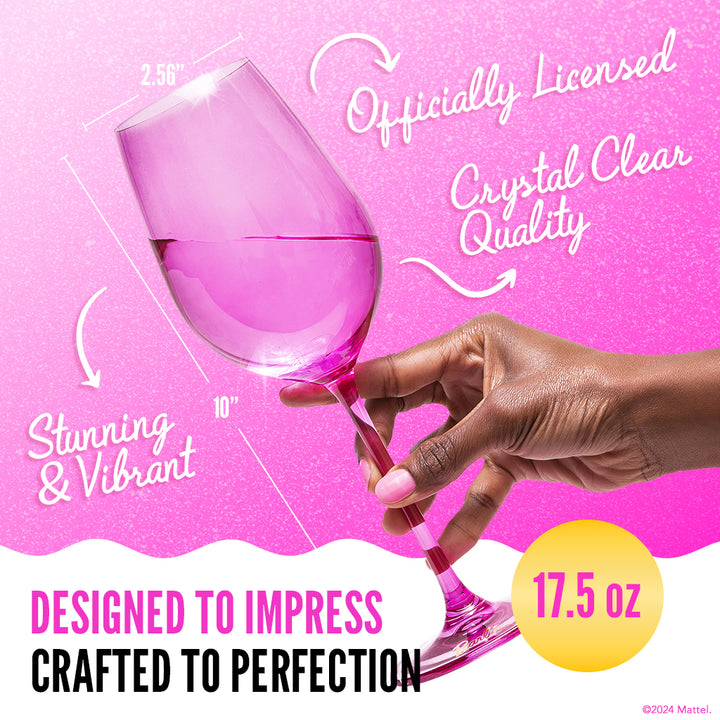 Barbie™ x Dragon Glassware® Wine Glasses