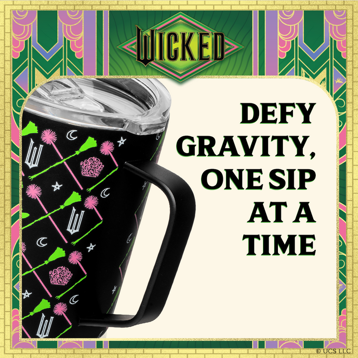 Wicked Black Stainless Steel Camp Mug - 12 oz