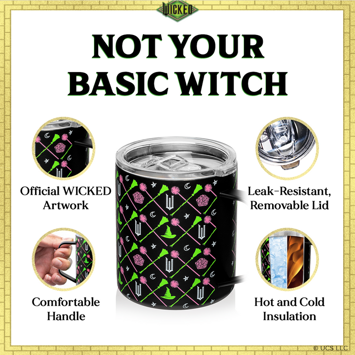 Wicked Black Stainless Steel Camp Mug - 12 oz