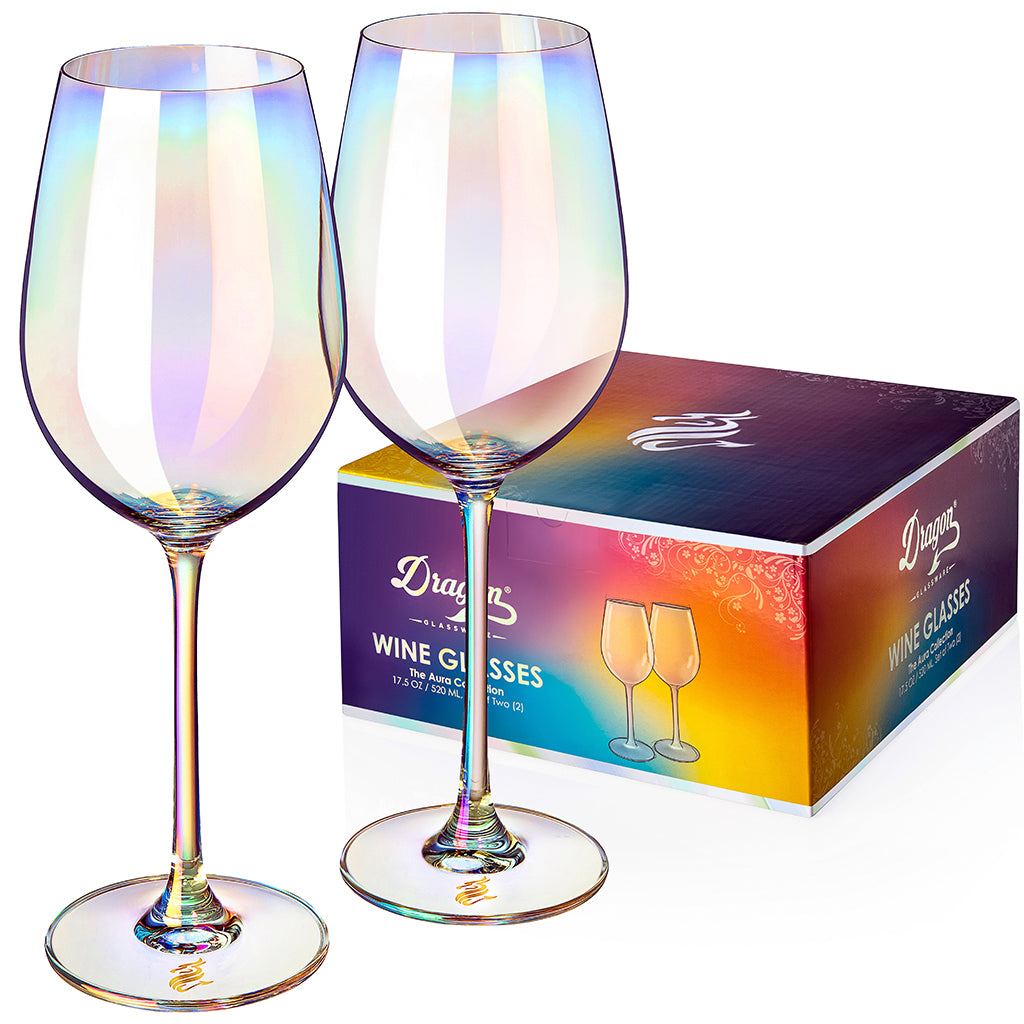 Red Wine Glasses Blue Stemmed Colored Wine Glasses Set Wine Glassware for  Win