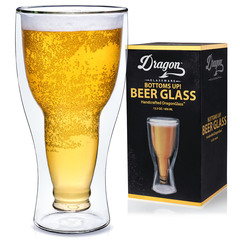Upside Down Beer Glasses by Dragon Glassware