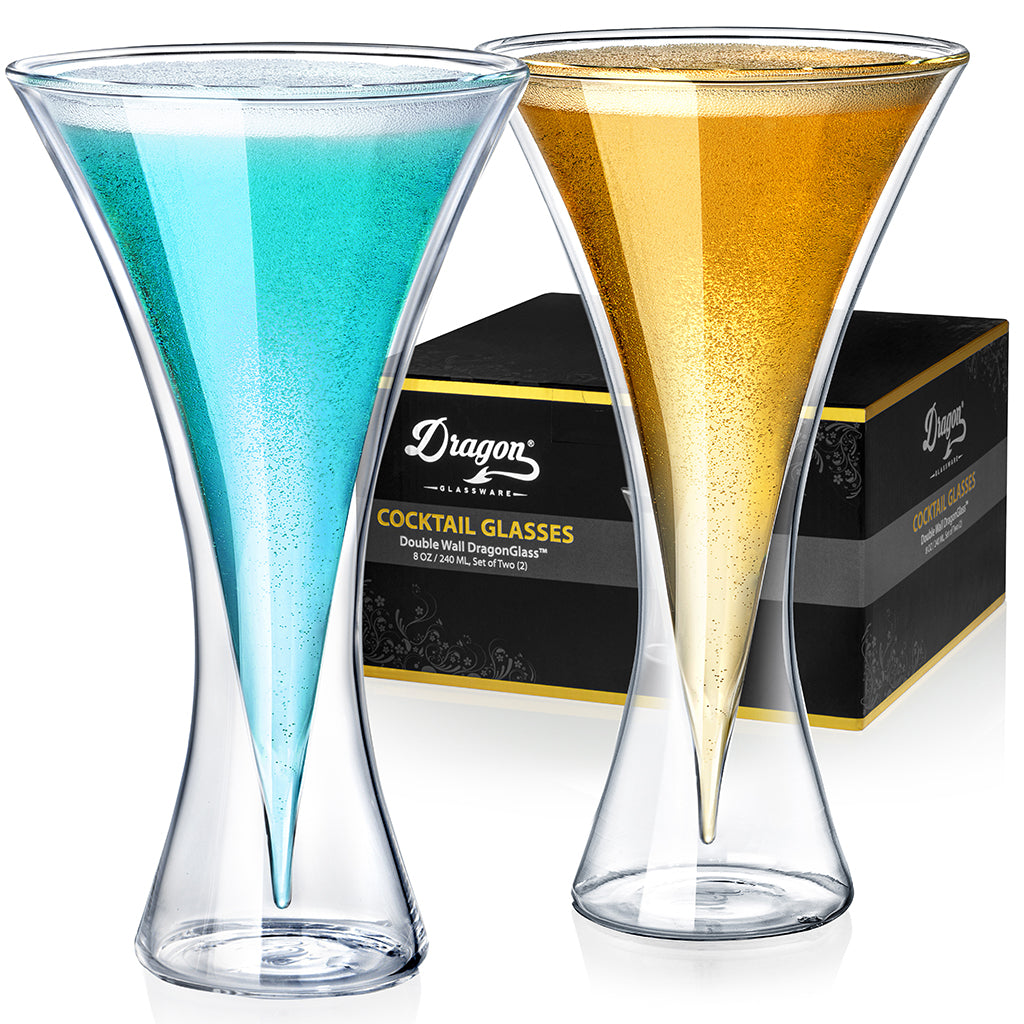 Dragon Glassware Double-Walled Cocktail Glasses