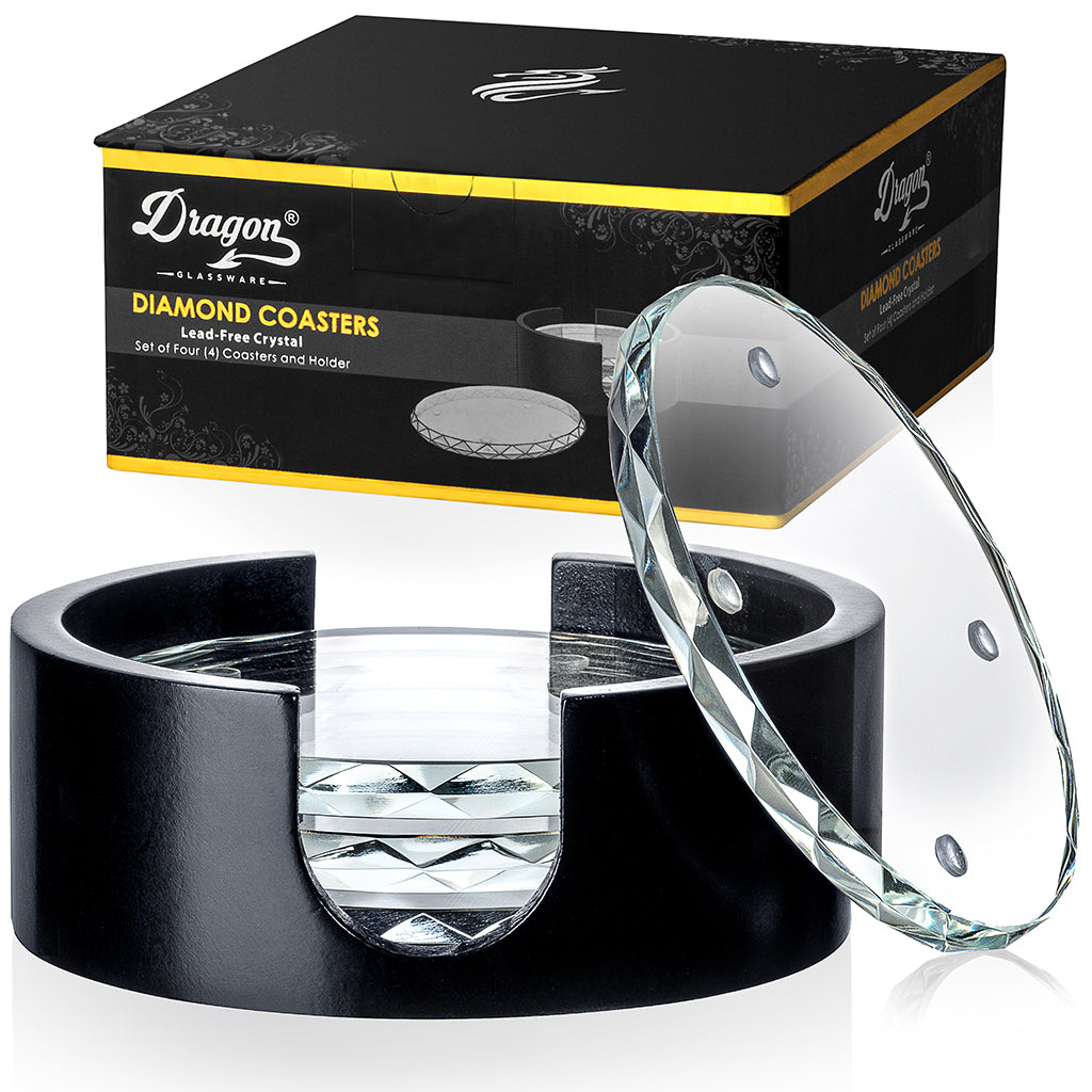 Dragon Glassware® Diamond Coasters