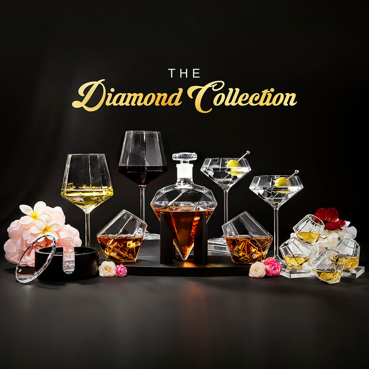 Diamond Champagne Glasses - The Diamond Collection - DRAGON GLASSWARE®