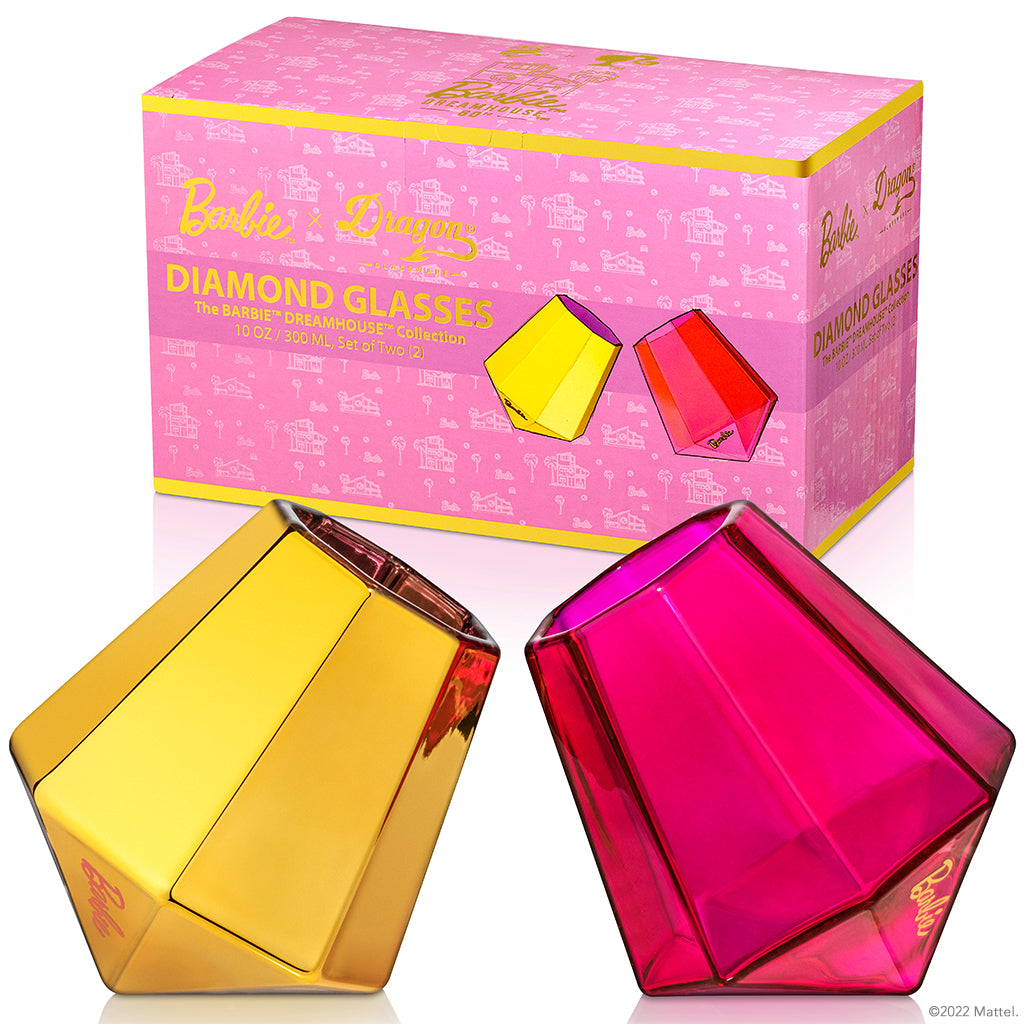 Barbie™ x Dragon Glassware® Dreamhouse™ Diamond Glasses | Shop Now