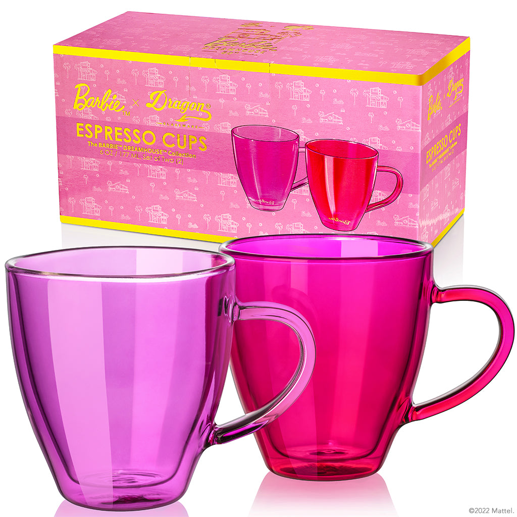 Barbie™ x Dragon Glassware® Dreamhouse™ Espresso Cups - DRAGON GLASSWARE®
