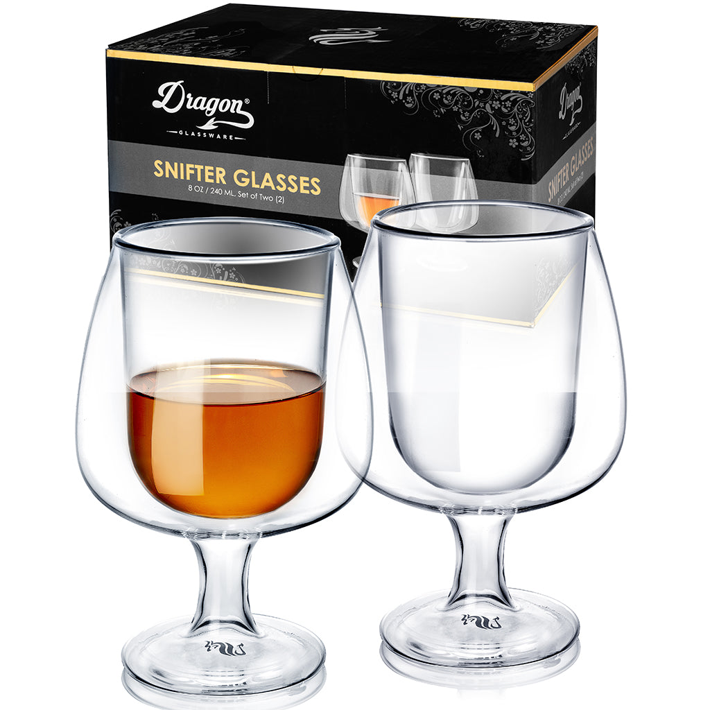 Dragon Glassware Double Walled Brandy Snifters