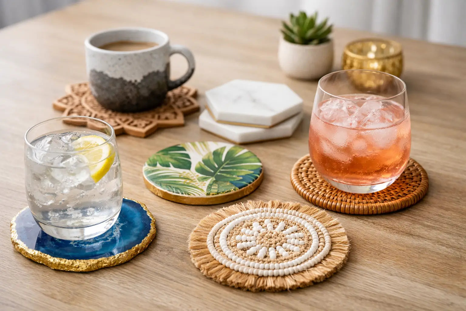 Decorative Coasters for Drinks That Stand Out