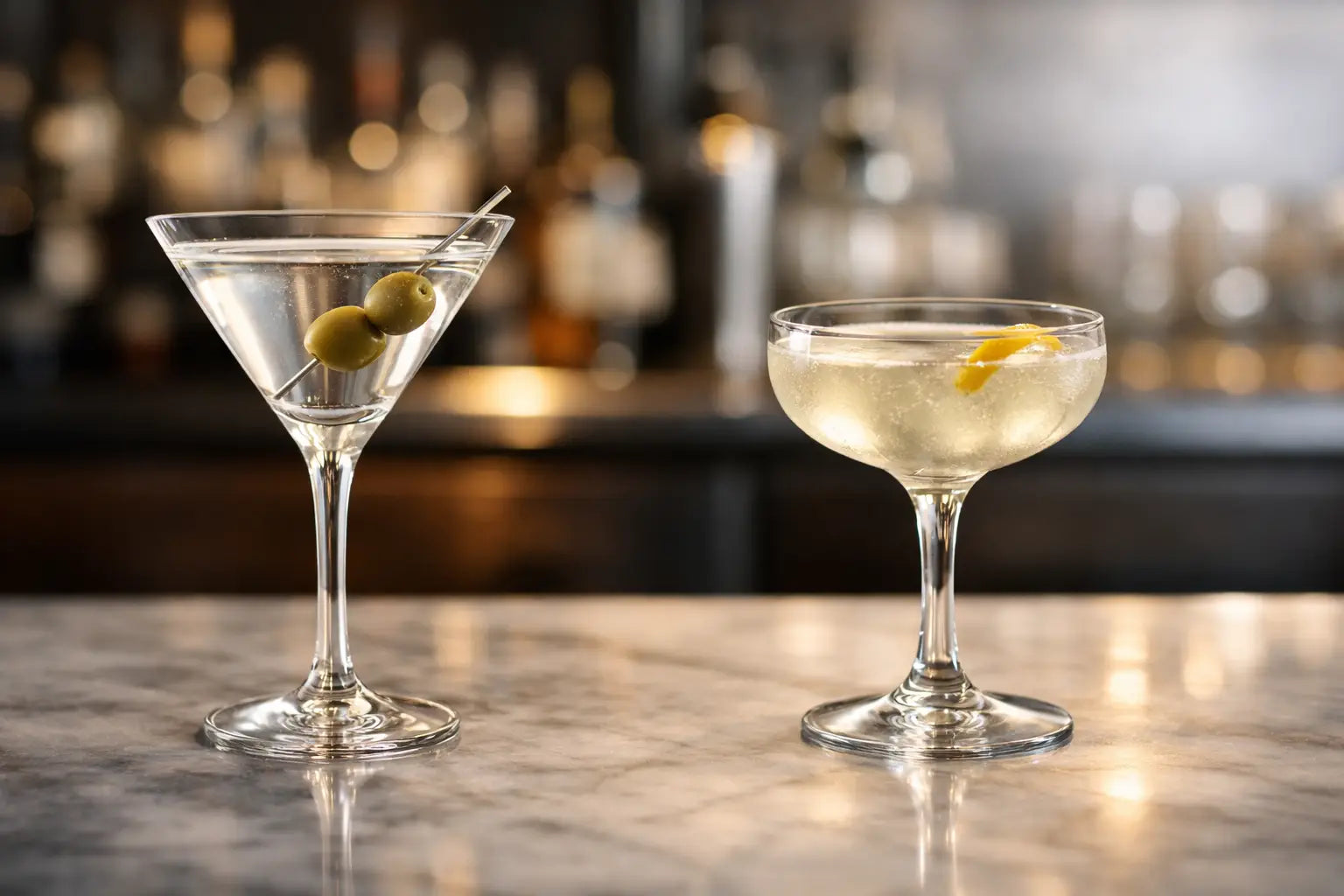 Martini Glasses vs Coupe Glasses