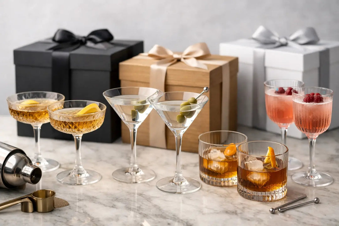 Giftable Cocktail Glass Sets That Stand Out