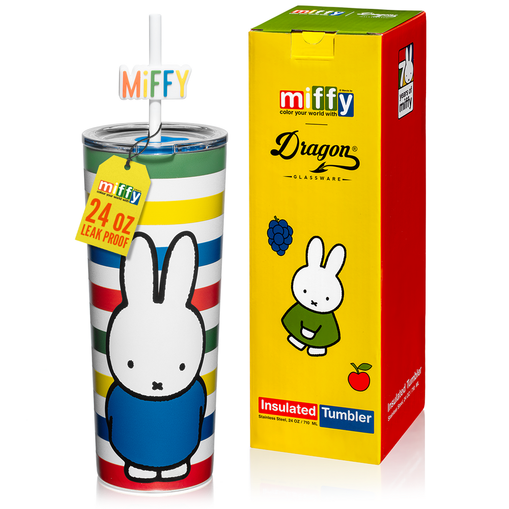 Miffy Stripes Tumbler - 24 oz