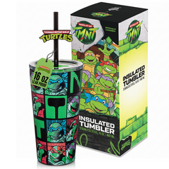 Teenage Mutant Ninja Turtles Stainless Steel Tumbler with Topper - 16 oz