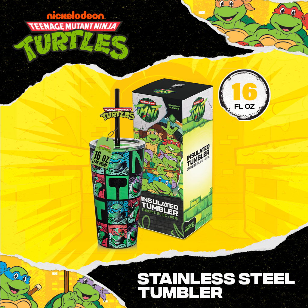 Teenage Mutant Ninja Turtles Stainless Steel Tumbler with Topper - 16 oz
