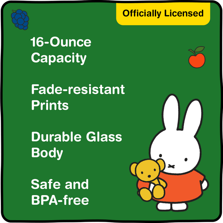 Miffy Iconic Drinking Glasses - 16 oz