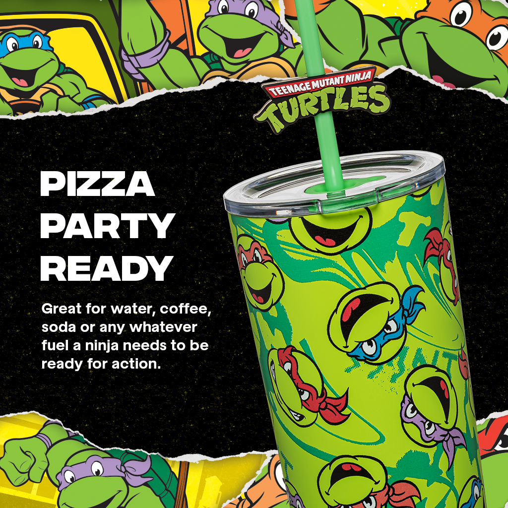 Teenage Mutant Ninja Turtles Stainless Steel Tumbler with Topper - 24 oz