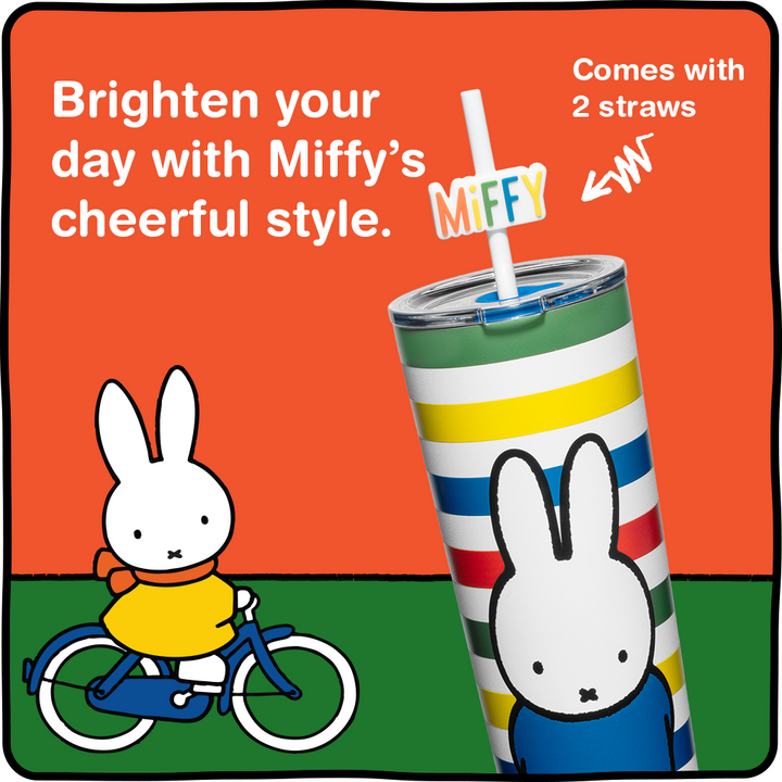 Miffy Stripes Tumbler - 24 oz