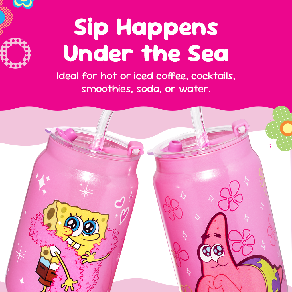SpongeBob SquarePants Drinking Glasses - Pink