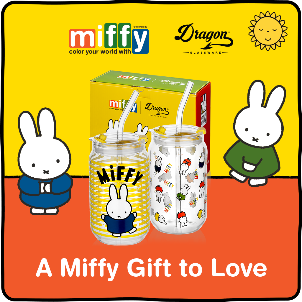Miffy Iconic Drinking Glasses - 16 oz
