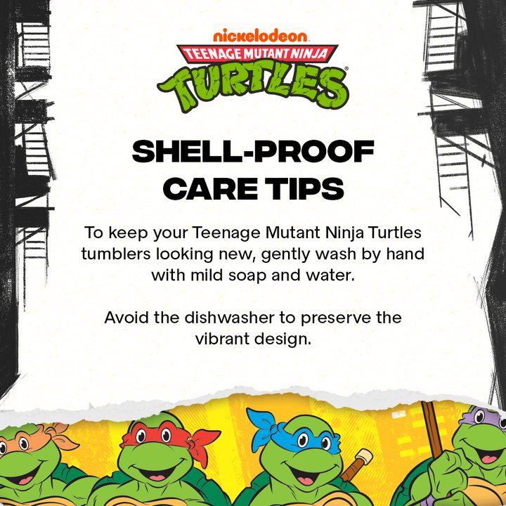 Teenage Mutant Ninja Turtles Stainless Steel Tumbler with Topper - 24 oz