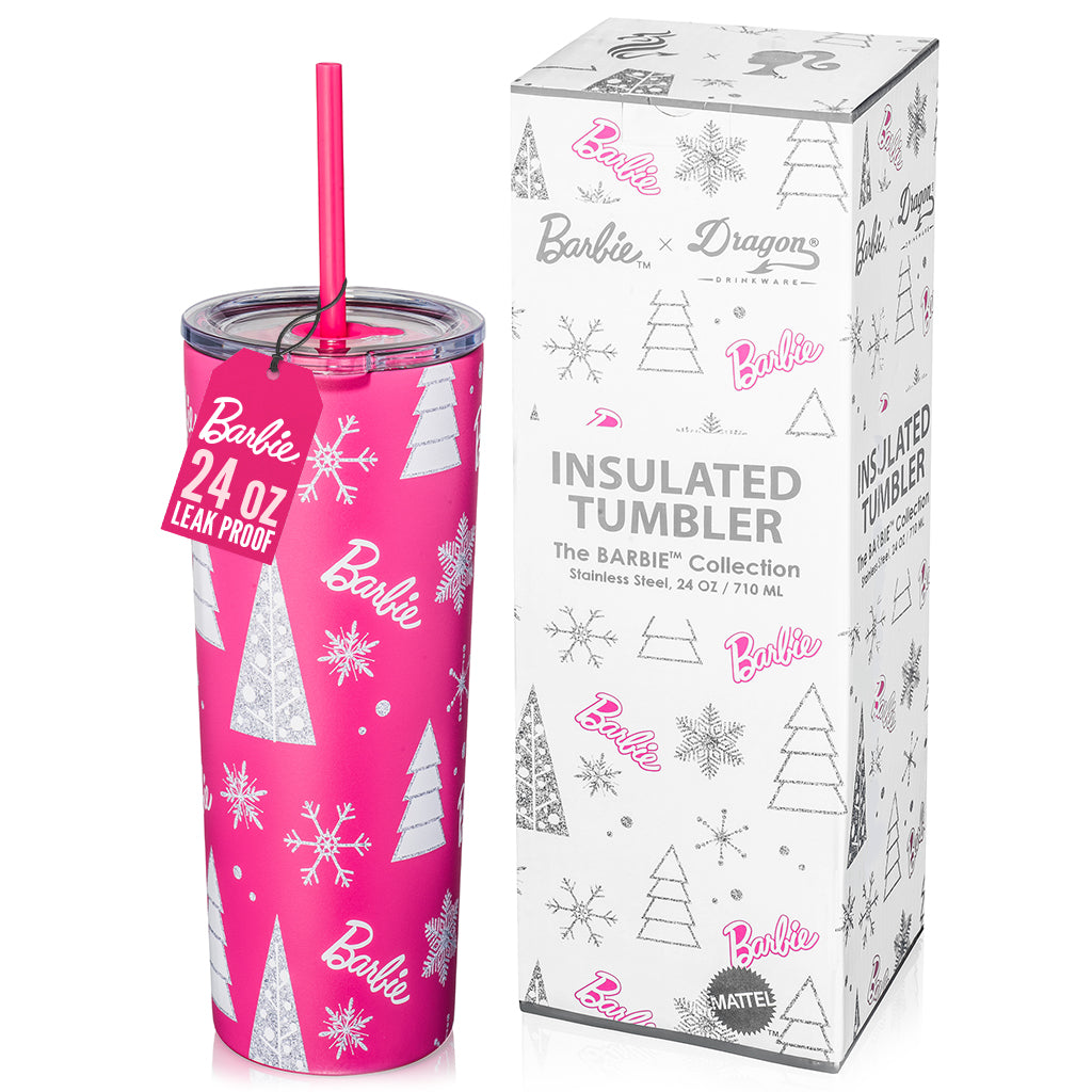 Barbie Pink Christmas Tumbler