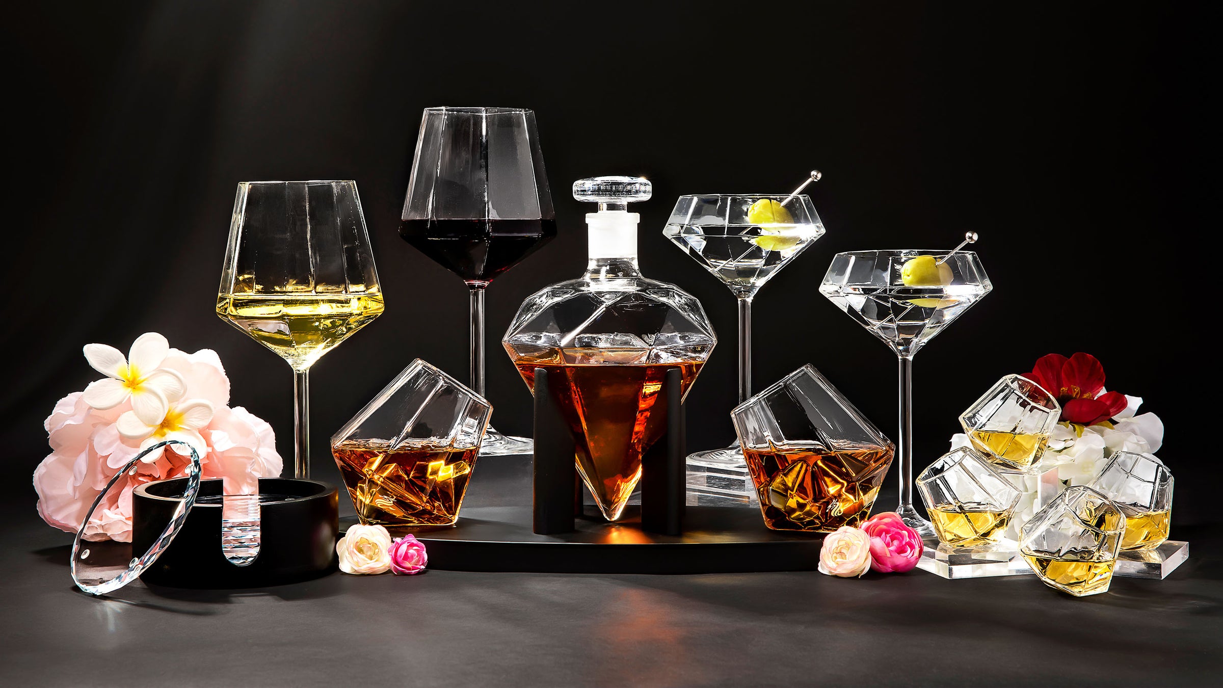 Stemless Wine Glasses by Dragon Glassware