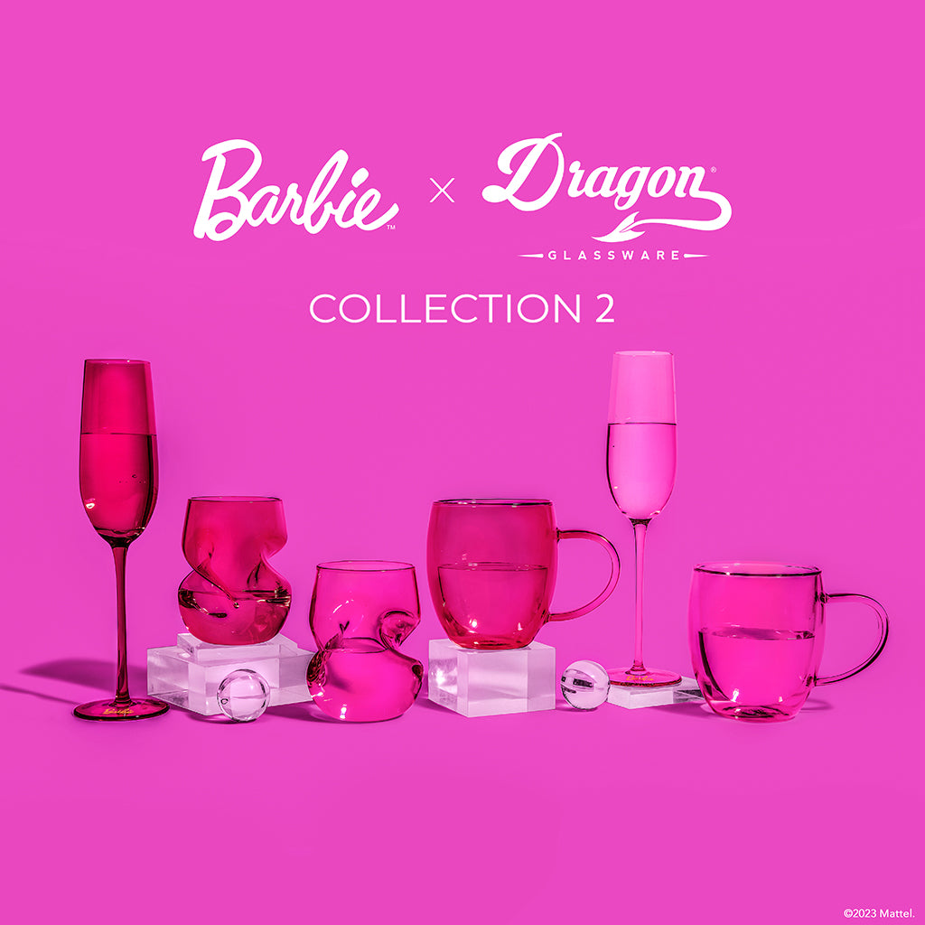 Barbie x Dragon Glassware Cocktail Glasses