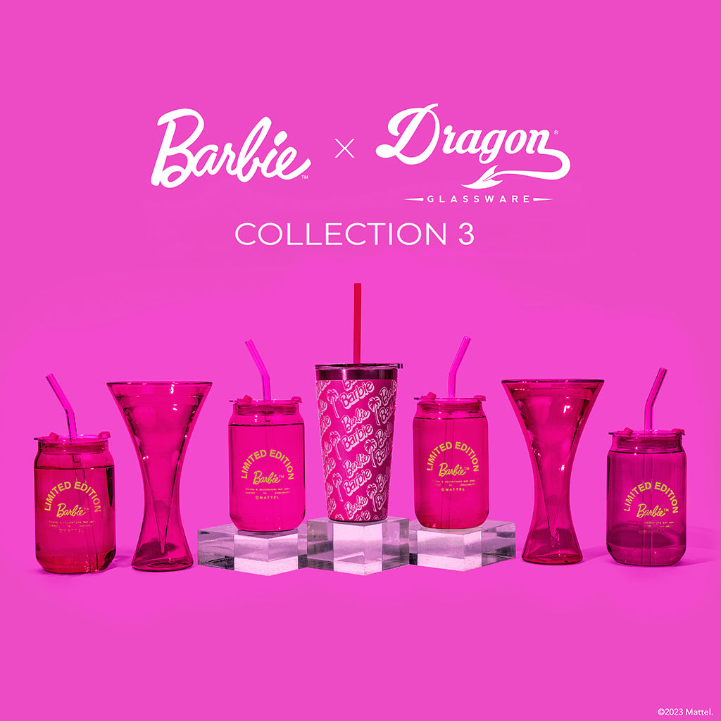 Barbie™ x Dragon Glassware® Cocktail Glasses