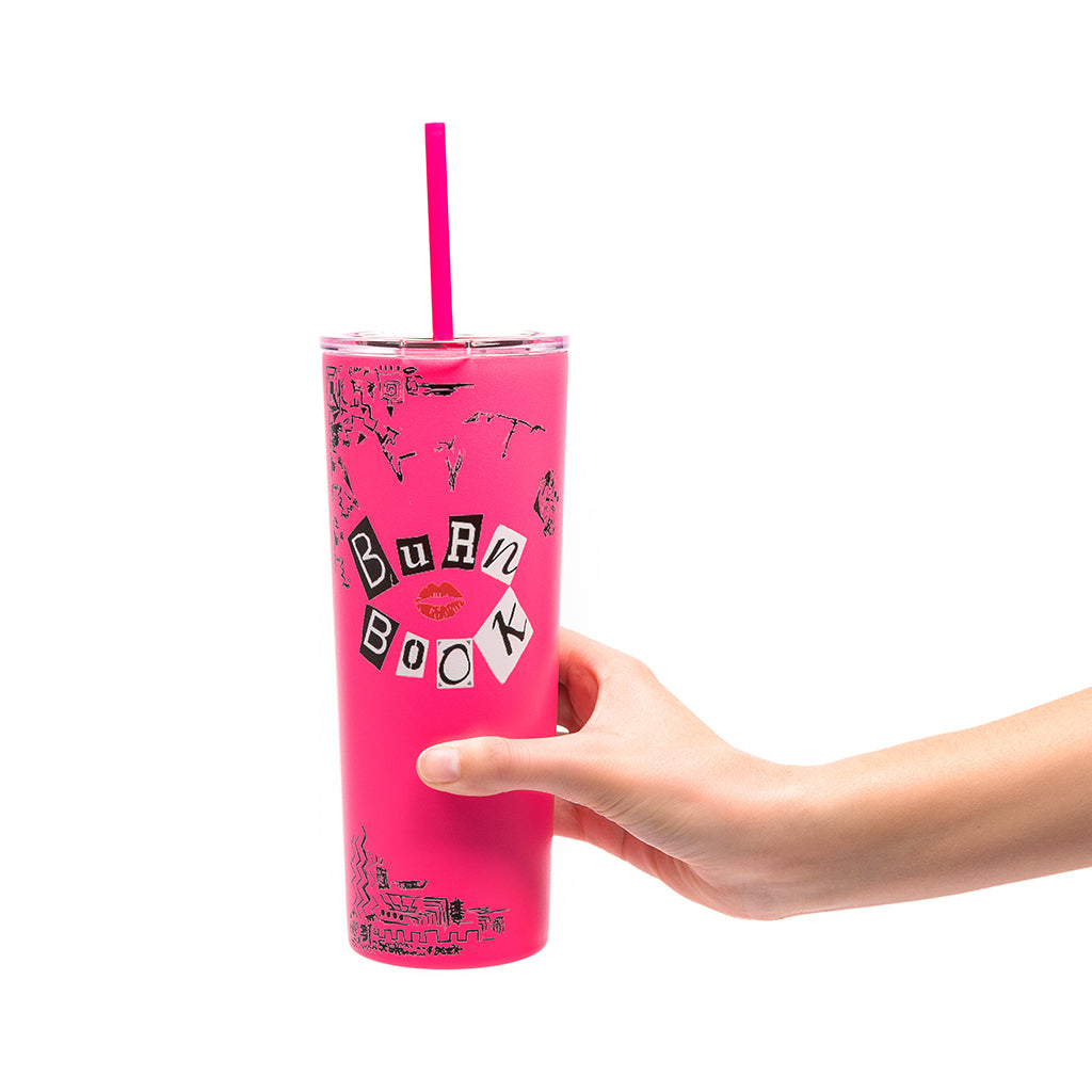 Burn Book Pink Tumbler Cute Movie Tumbler Gifts for Women 