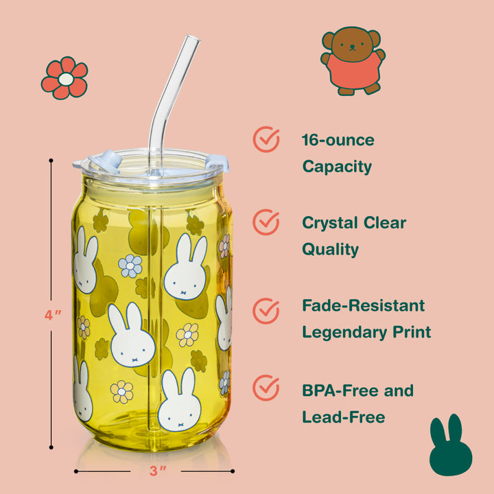 Miffy Spring Drinking Glasses - 16 oz
