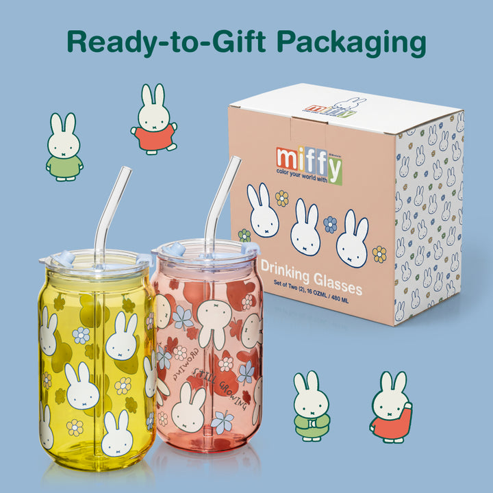 Miffy Spring Drinking Glasses - 16 oz