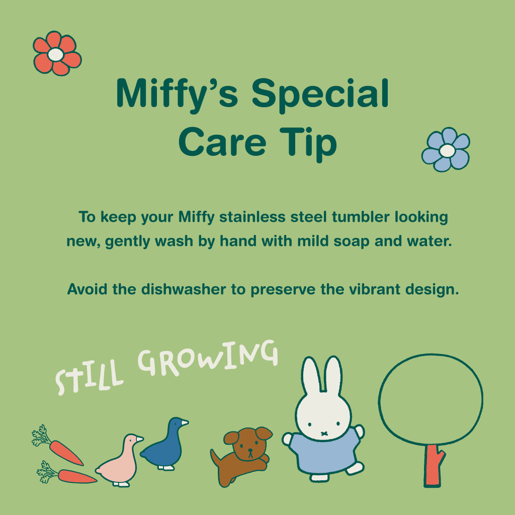 Miffy Spring Stainless Steel Tumbler with Topper - Pink
