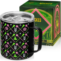 Wicked Black Stainless Steel Camp Mug - 12 oz