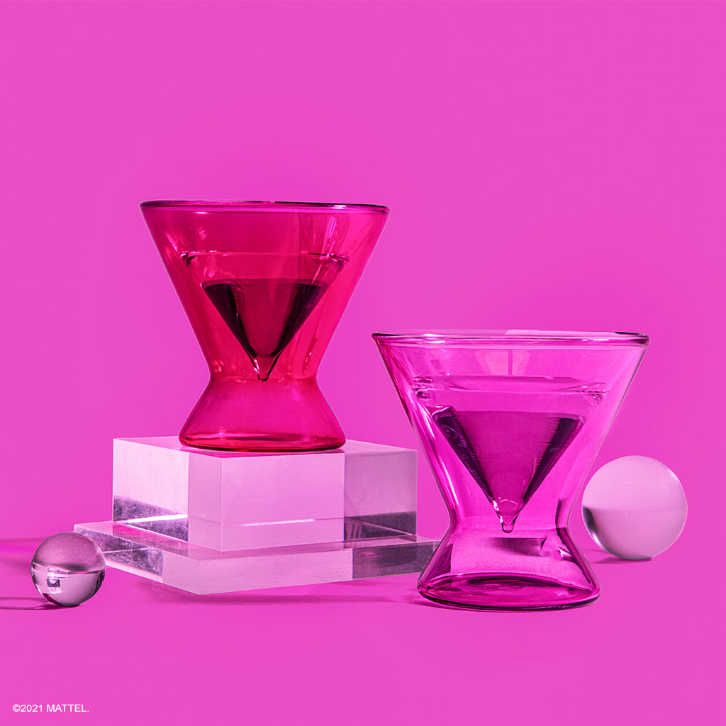 Barbie™ x Dragon Glassware® Martini Glasses