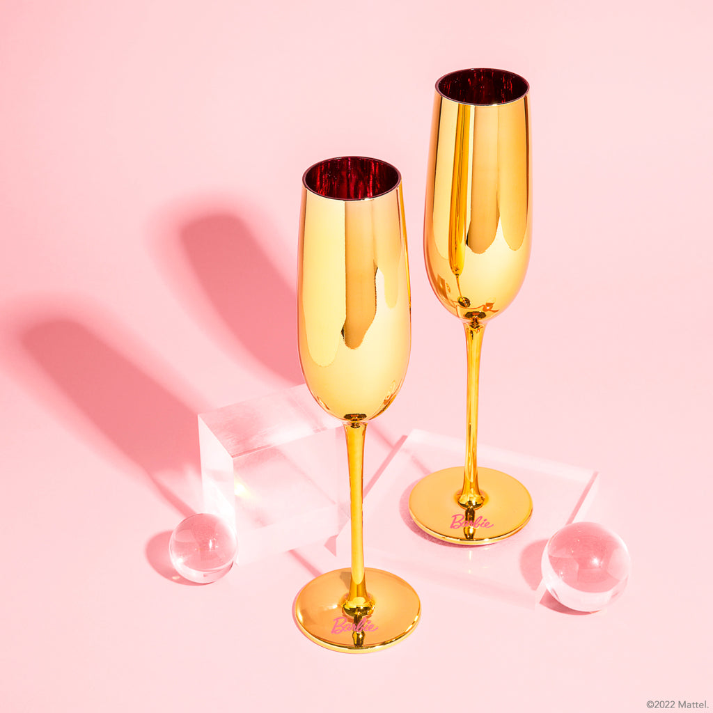 Barbie™ x Dragon Glassware® Dreamhouse™ Champagne Flutes - DRAGON GLASSWARE®