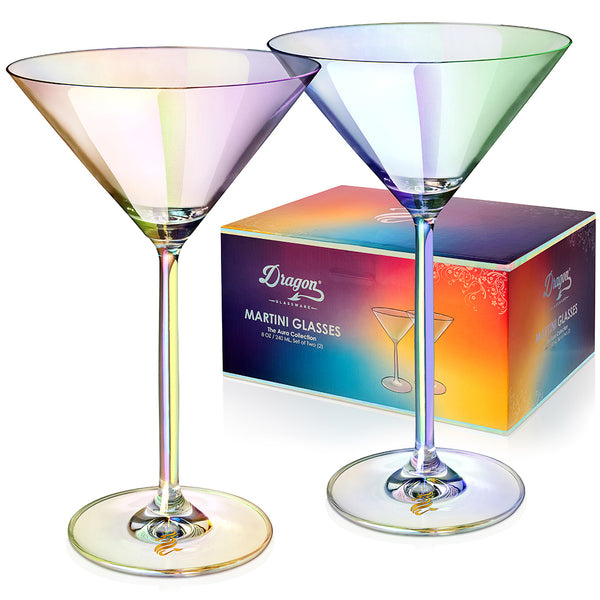 Dragon Glassware Stemless Martini Glasses - Clear - 13 requests 2Count