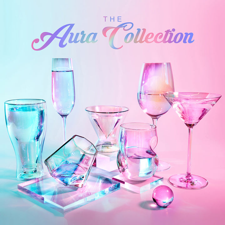 Diamond Whiskey Glasses - The Aura Collection - DRAGON GLASSWARE®