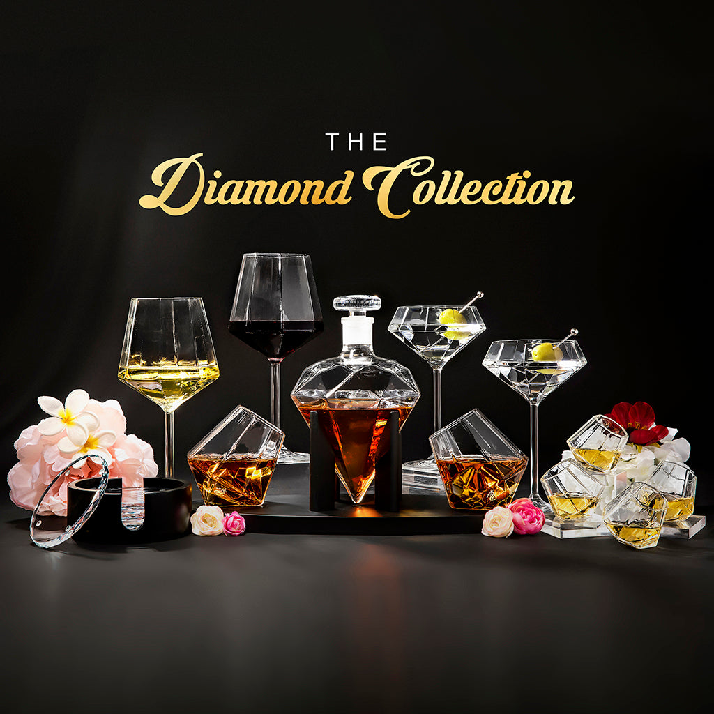 Dragon Glassware® Diamond Whiskey Glasses