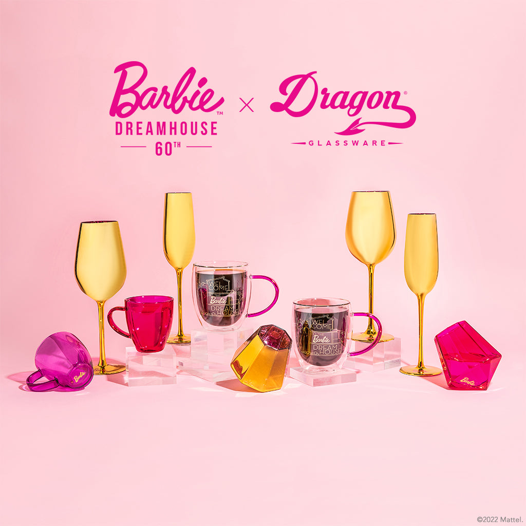 Barbie x Dragon Glassware Dreamhouse Diamond Glasses Shop Now DRAGON GLASSWARE