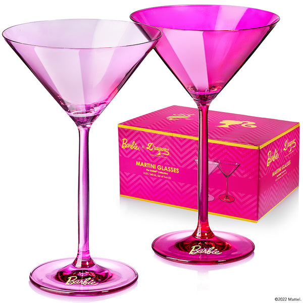 Bring Barbie™ home with these Barbie™ x Dragon Glassware® Martini