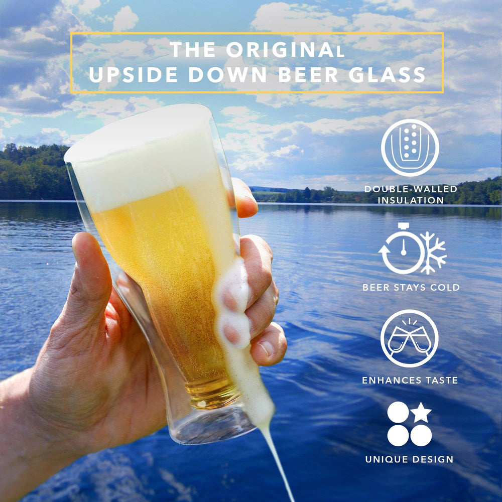 Upside Down Beer Glasses - DRAGON GLASSWARE®